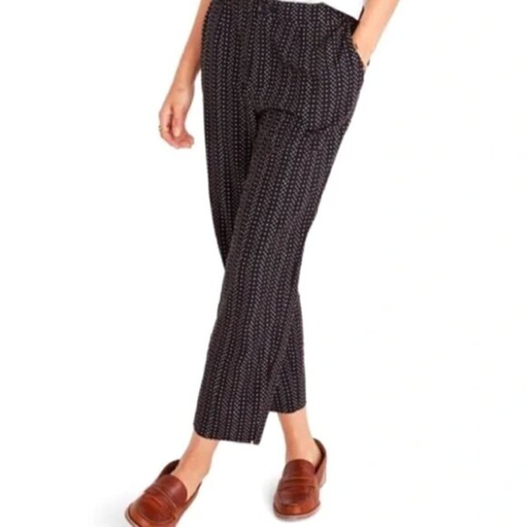 Madewell Track Trousers Black Dot Printed XXS - Picture 1 of 4